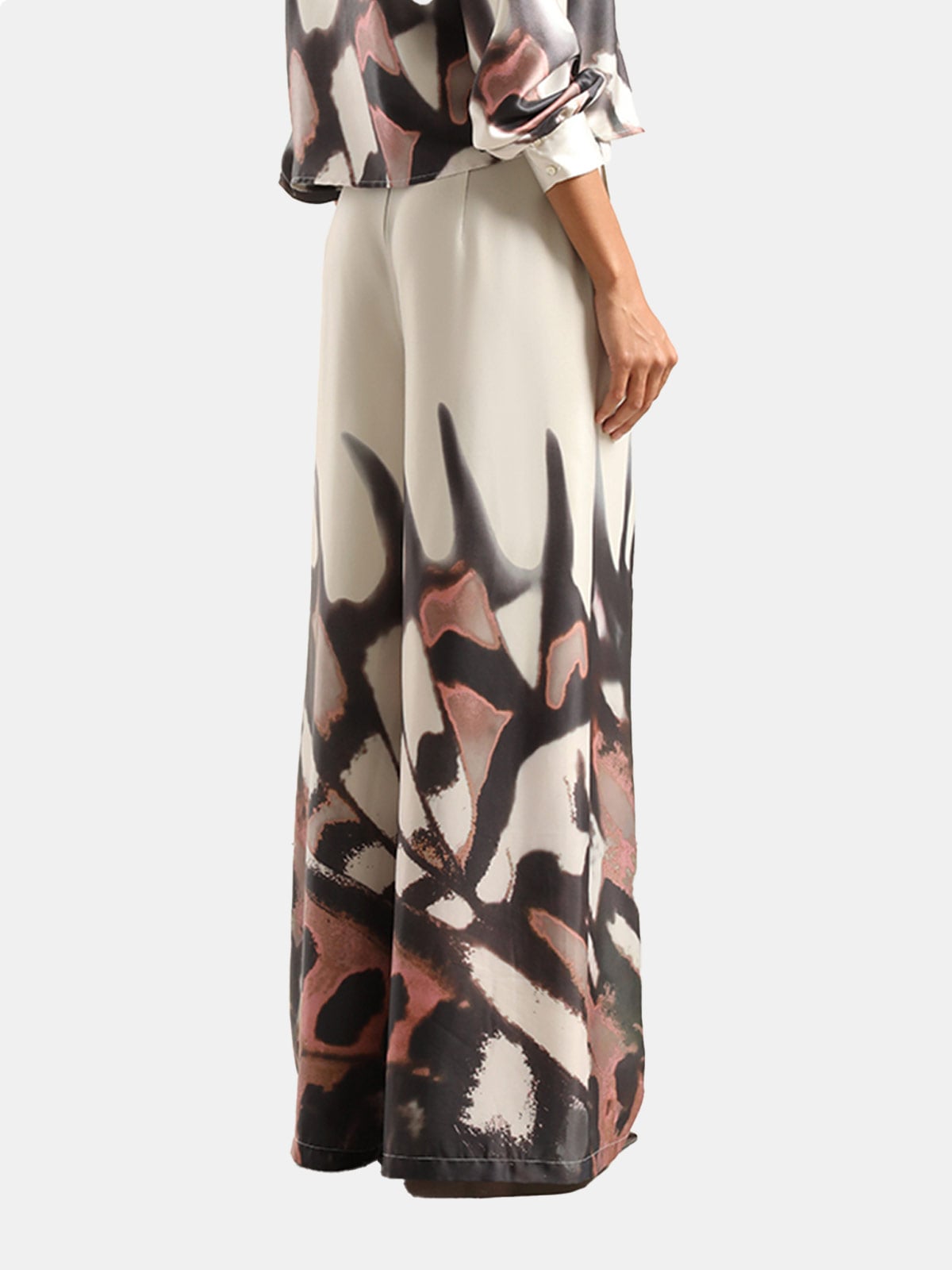 PANTALON SATIN SUELTO MUJER LIOLA ESTAMPADO - 2