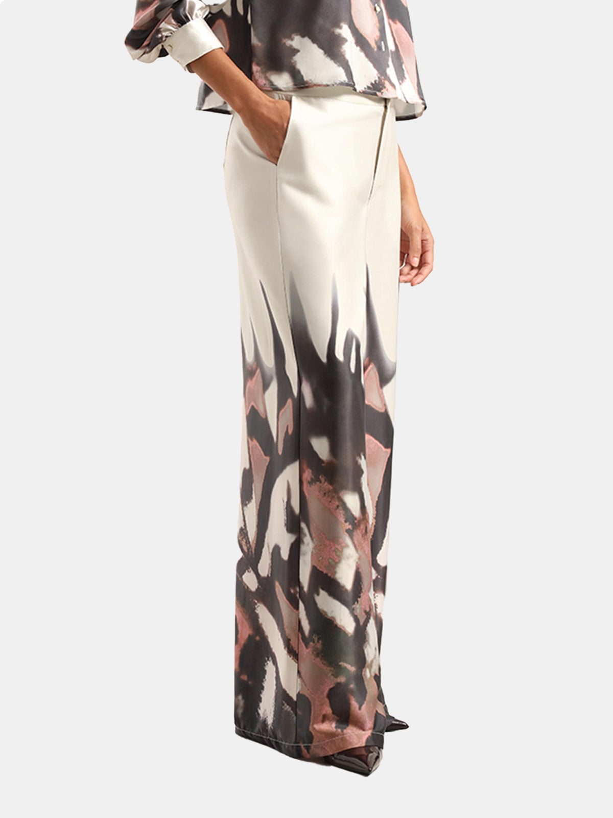 PANTALON SATIN SUELTO MUJER LIOLA ESTAMPADO - 3