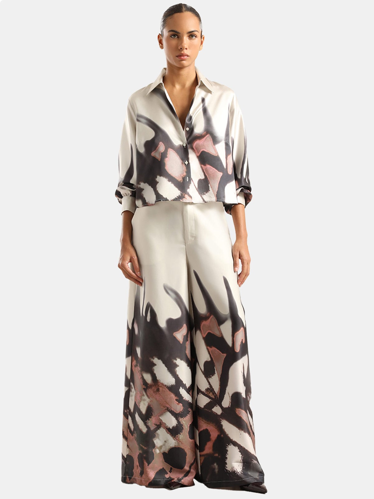 PANTALON SATIN SUELTO MUJER LIOLA ESTAMPADO - 4