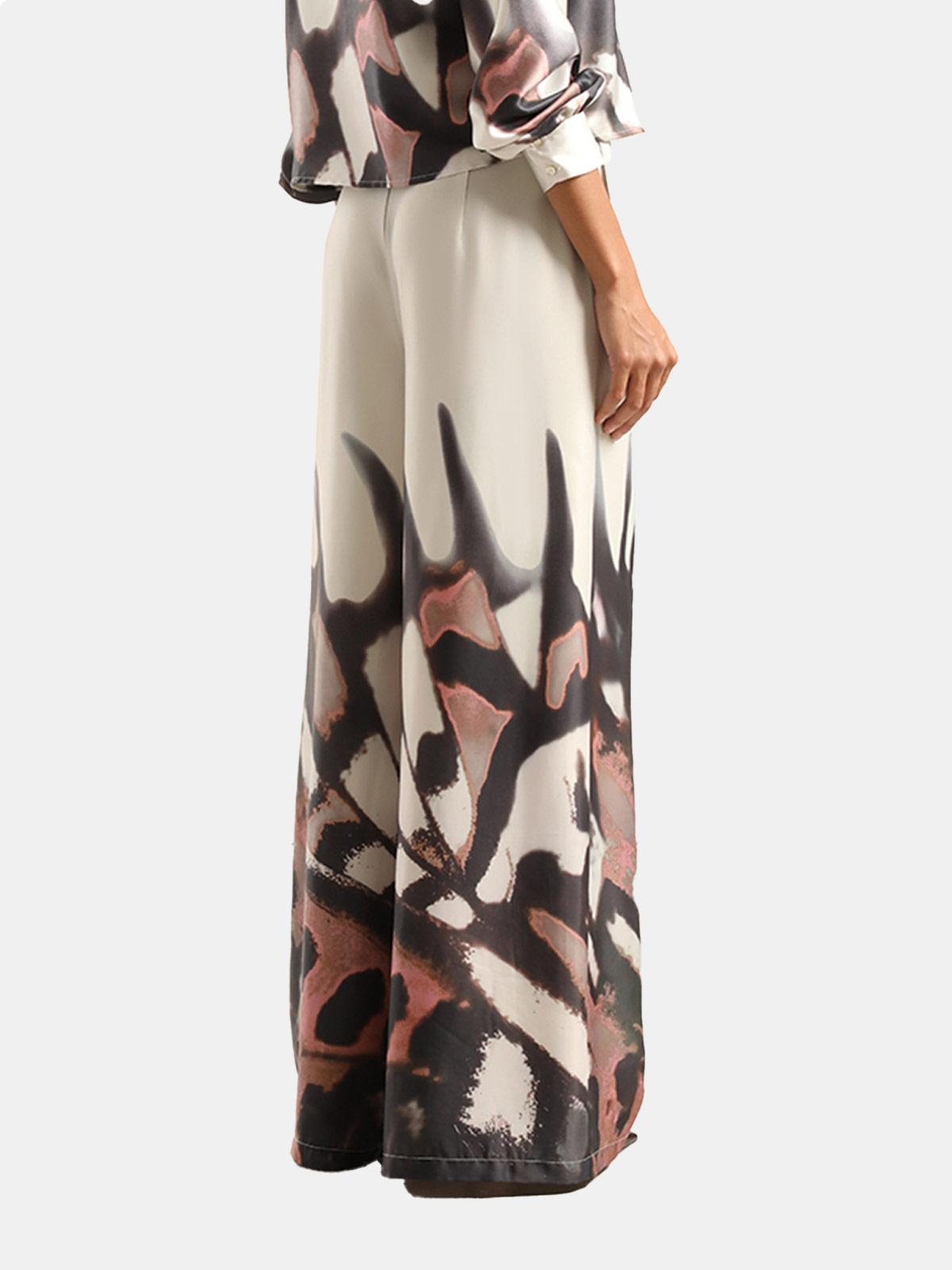 PANTALON SATIN SUELTO MUJER LIOLA ESTAMPADO - 2