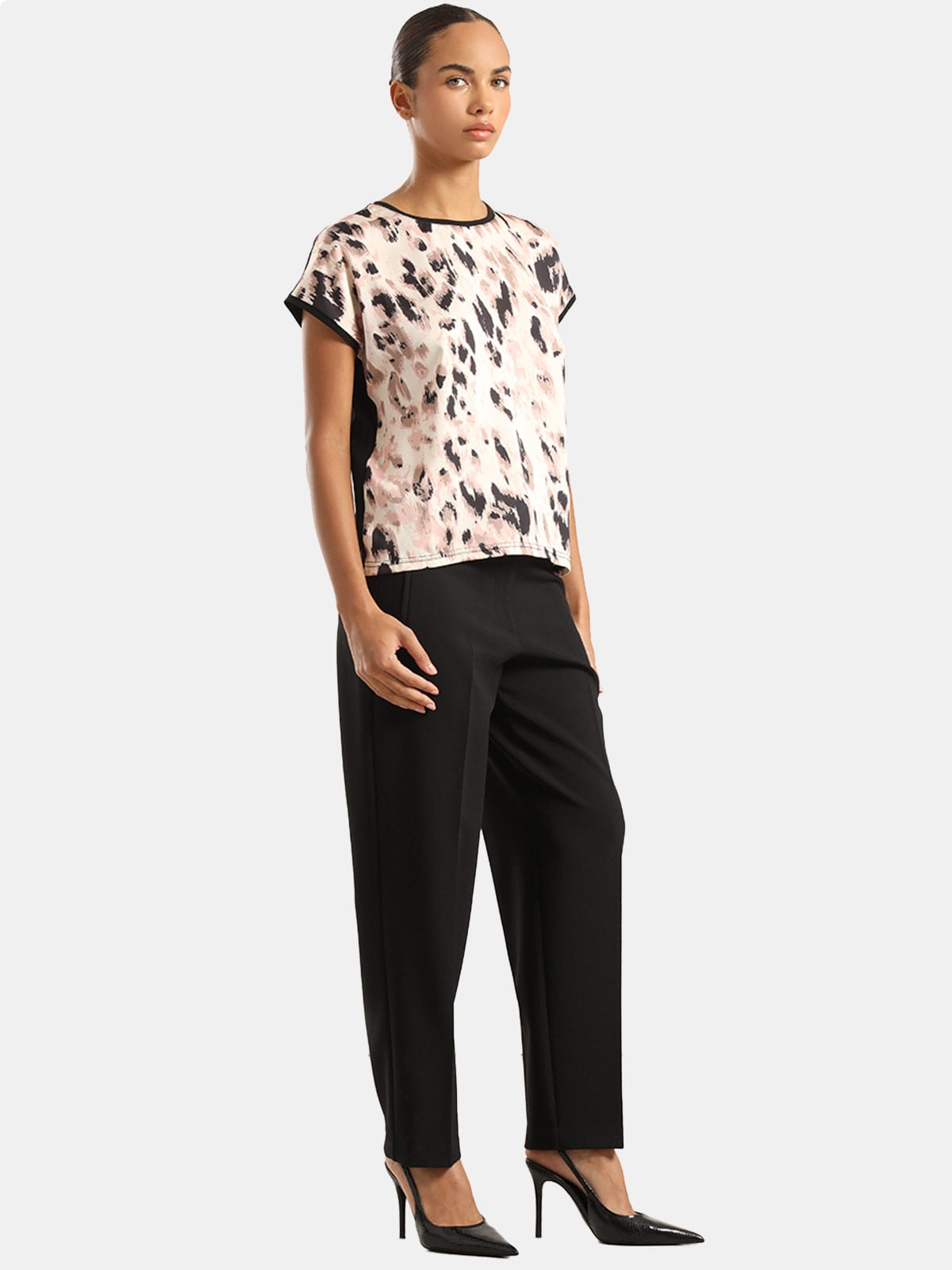 POLERA MANGA CORTA SATIN MUJER LIOLA MIX ESTAMPADO - 4