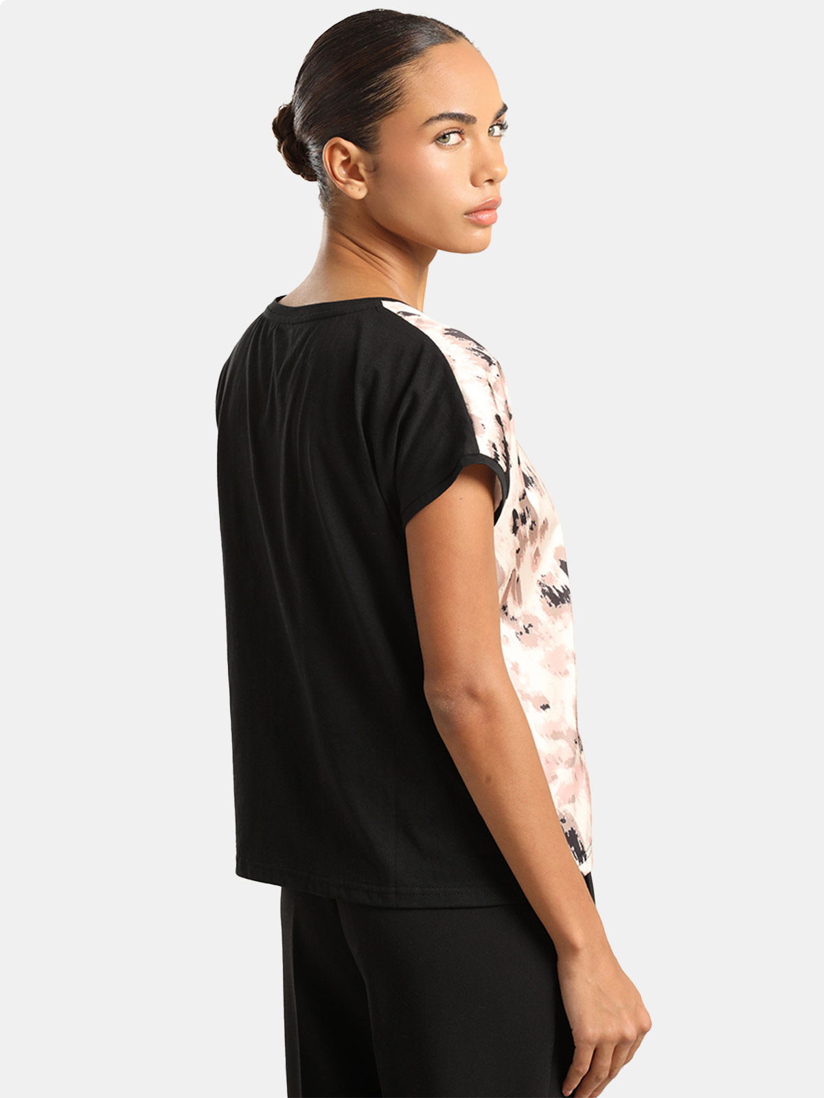 POLERA MANGA CORTA SATIN MUJER LIOLA MIX ESTAMPADO - 2