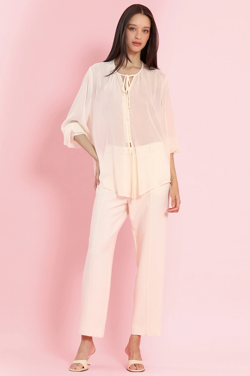 BLUSA MANGA LARGA MUJER LIOLA ROMÁNTICO - 2
