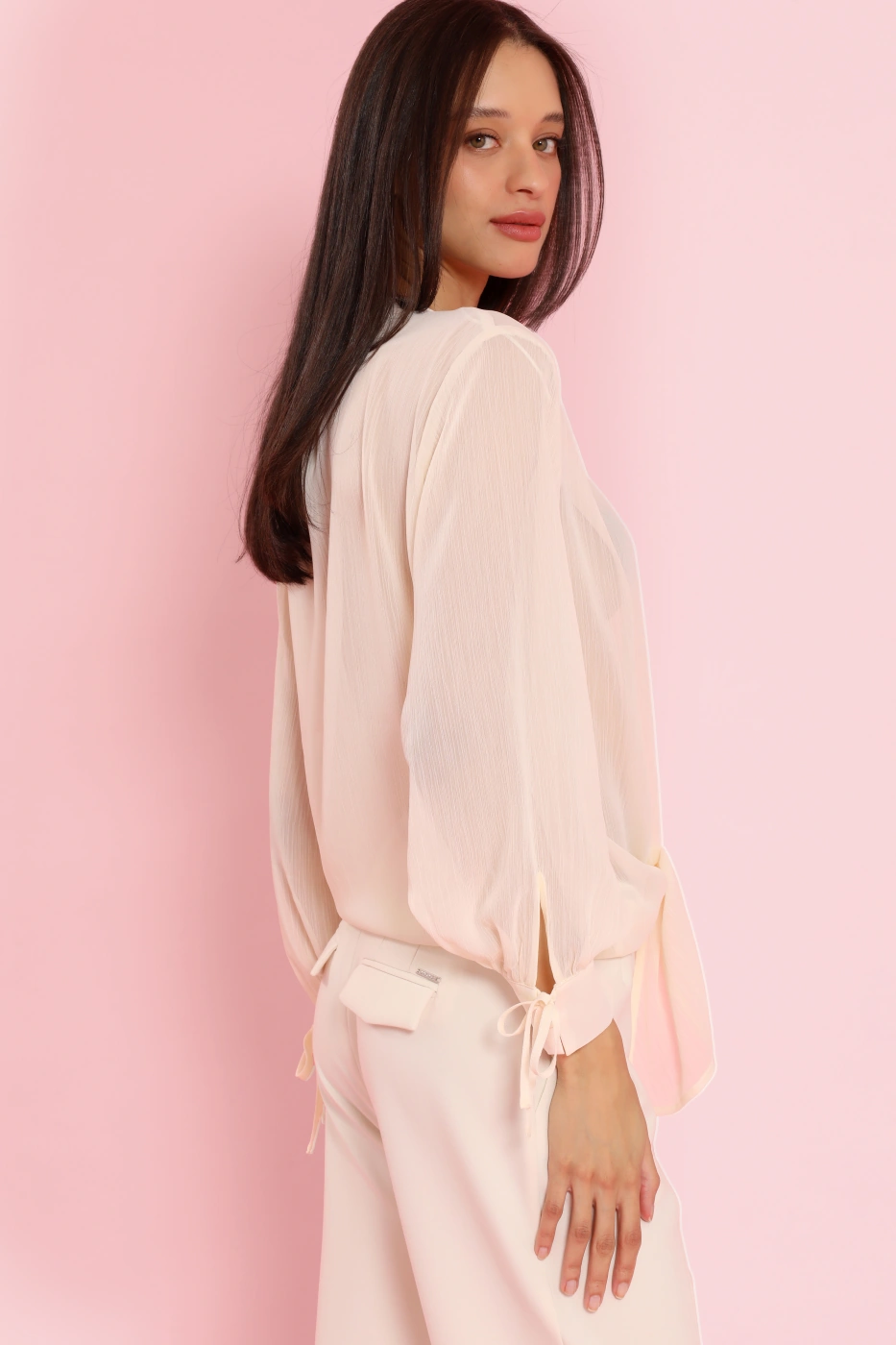 BLUSA MANGA LARGA MUJER LIOLA ROMÁNTICO - 6