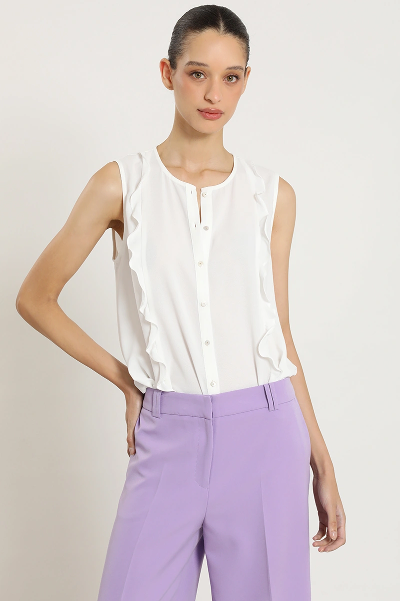 BLUSA SIN MANGAS MUJER LIOLA ROMÁNTICO - 1