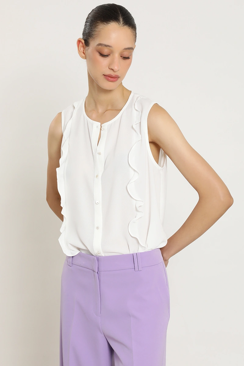 BLUSA SIN MANGAS MUJER LIOLA ROMÁNTICO - 5