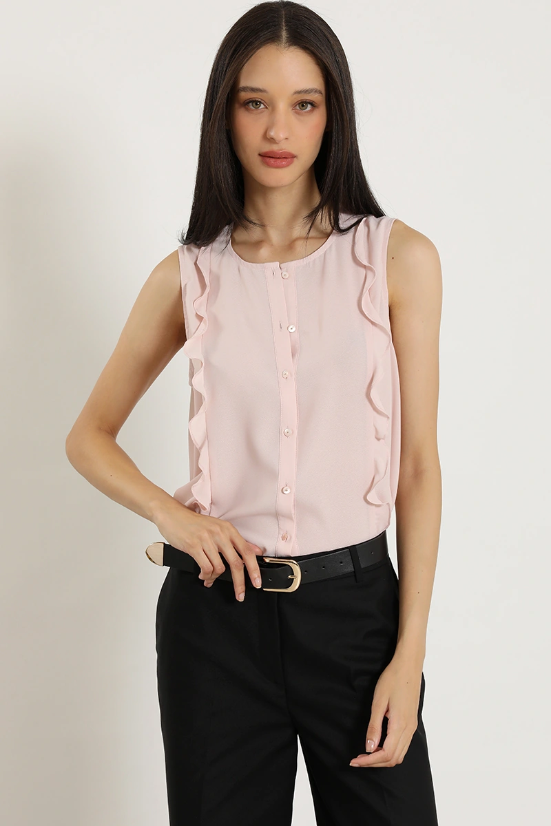 BLUSA SIN MANGAS MUJER LIOLA ROMÁNTICO - 1