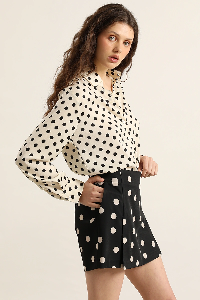 FALDA SHORT CEÑIDA MUJER LIOLA LUNARES - 4