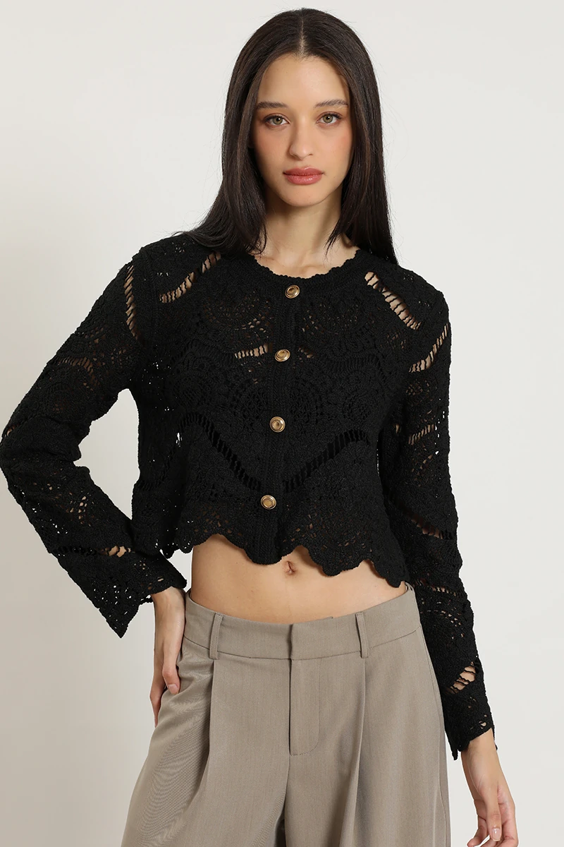 CARDIGAN MUJER LIOLA ROMÁNTICO - 1
