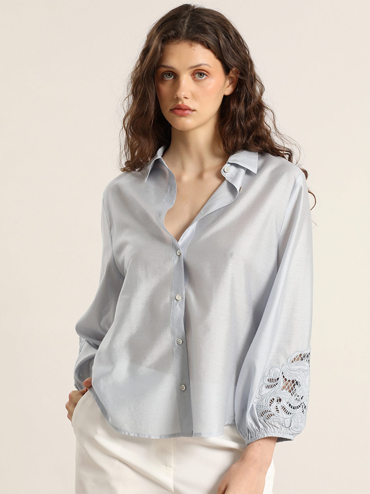 BLUSA MANGA 3/4 MUJER LIOLA ROMÁNTICO - 1