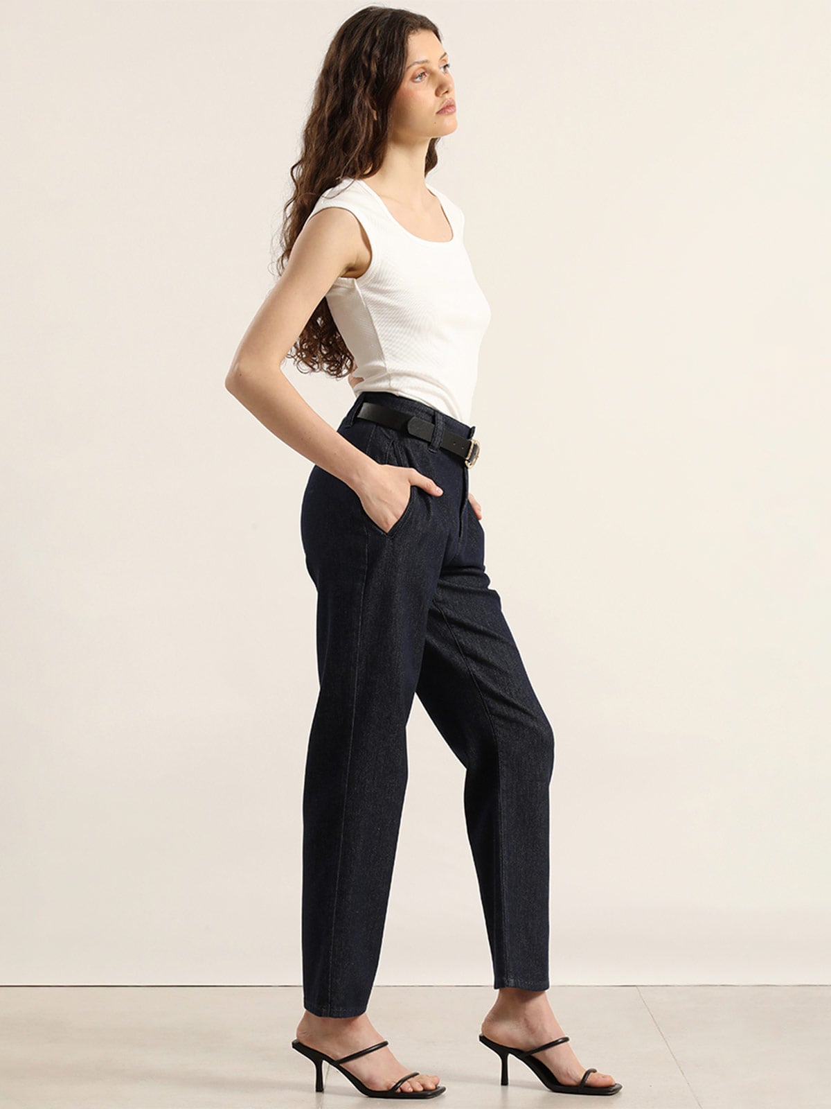 JEANS ALGODÓN SASTRE MUJER LIOLA TIRO ALTO - 3