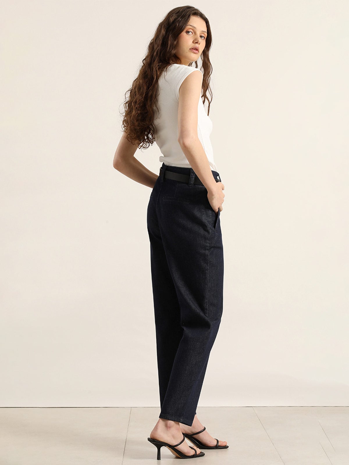 JEANS ALGODÓN SASTRE MUJER LIOLA TIRO ALTO - 4