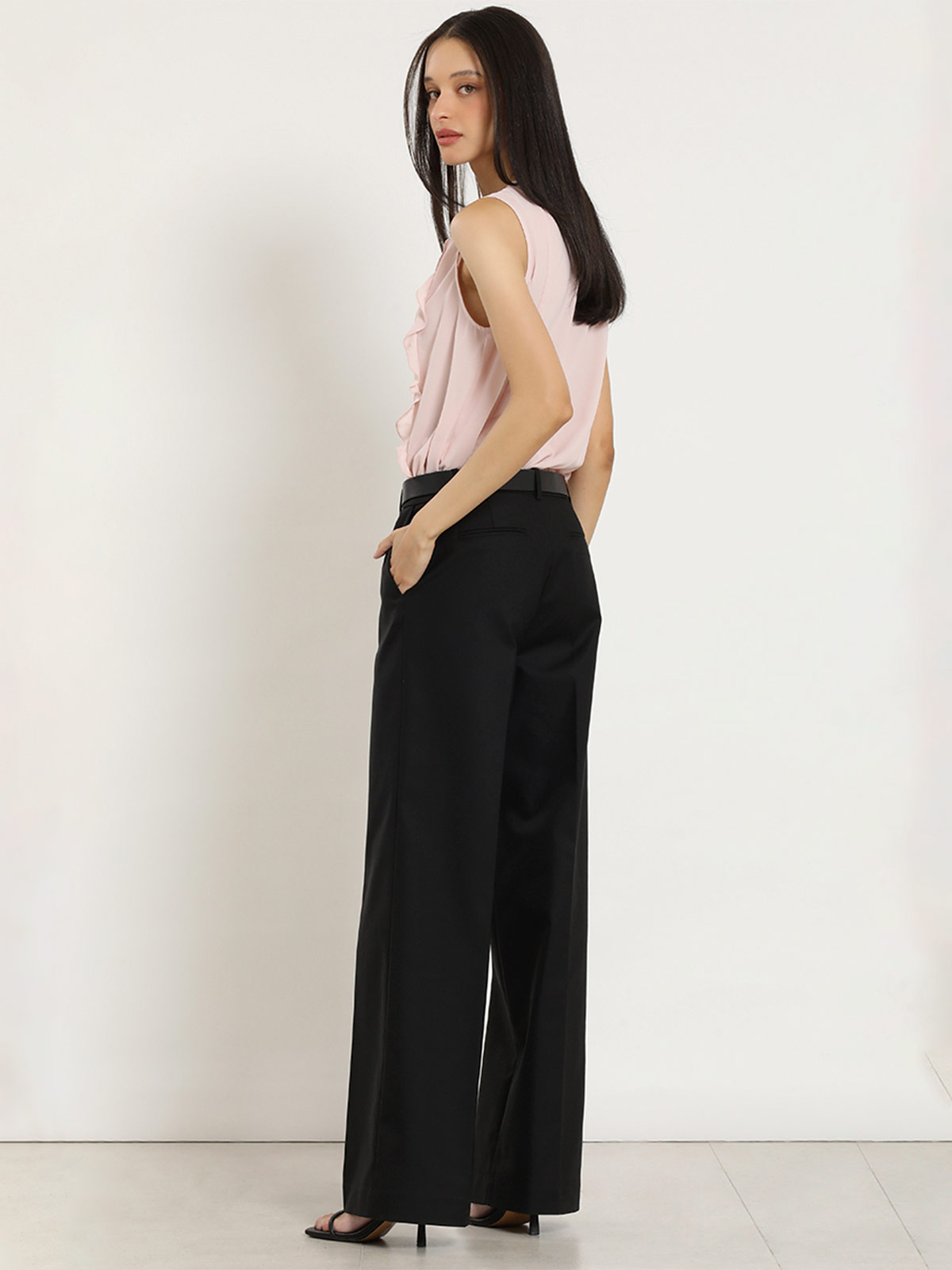 PANTALÓN RECTO MUJER LIOLA ROMÁNTICO - 4