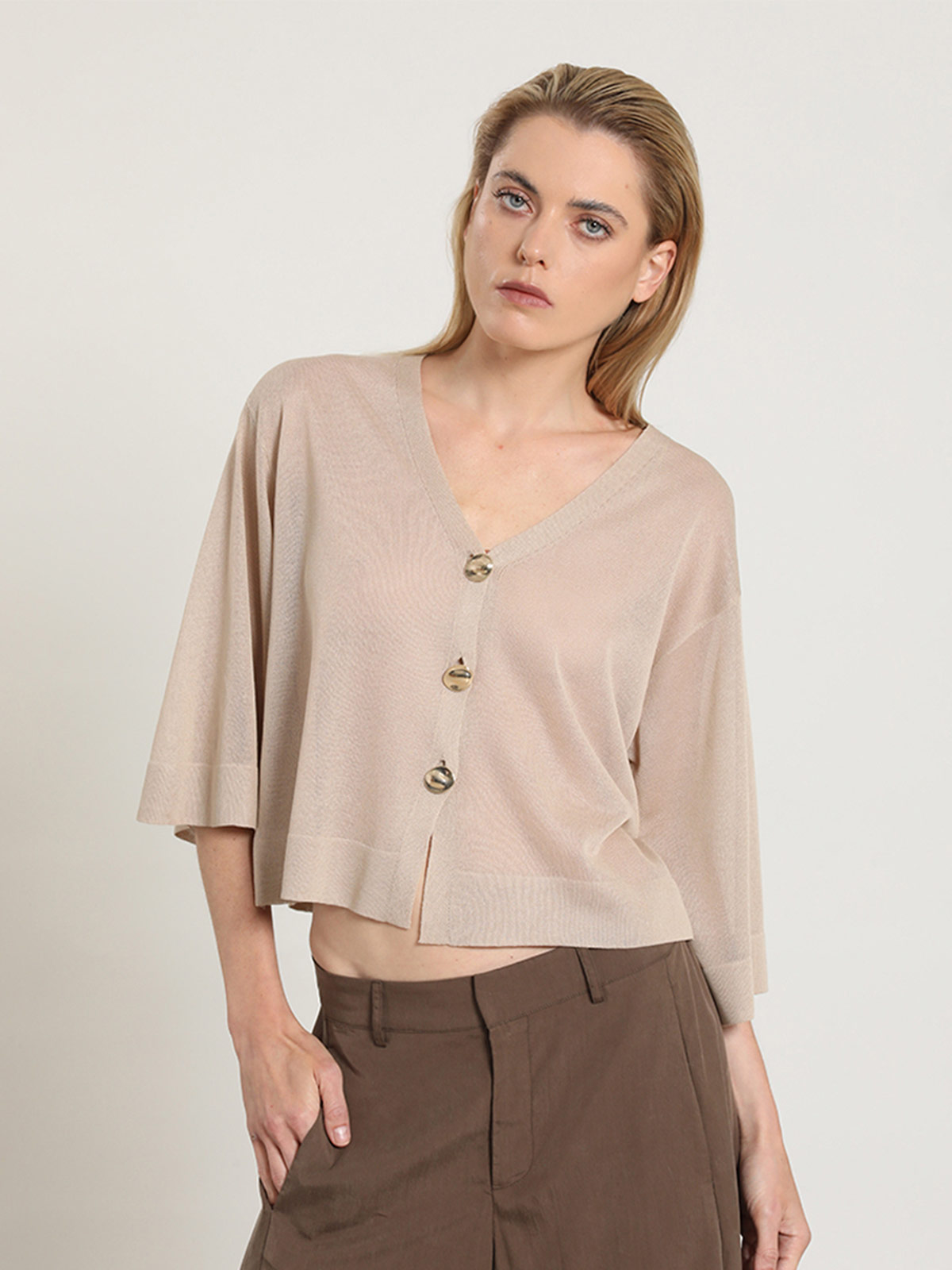 CARDIGAN MUJER LIOLA PUNTO SEMITRANSPARENTE - 4