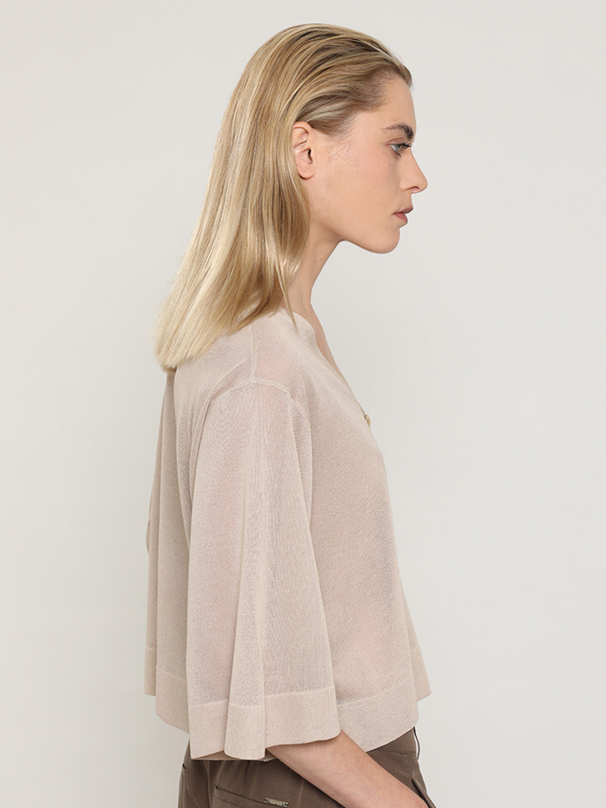 CARDIGAN MUJER LIOLA PUNTO SEMITRANSPARENTE - 5