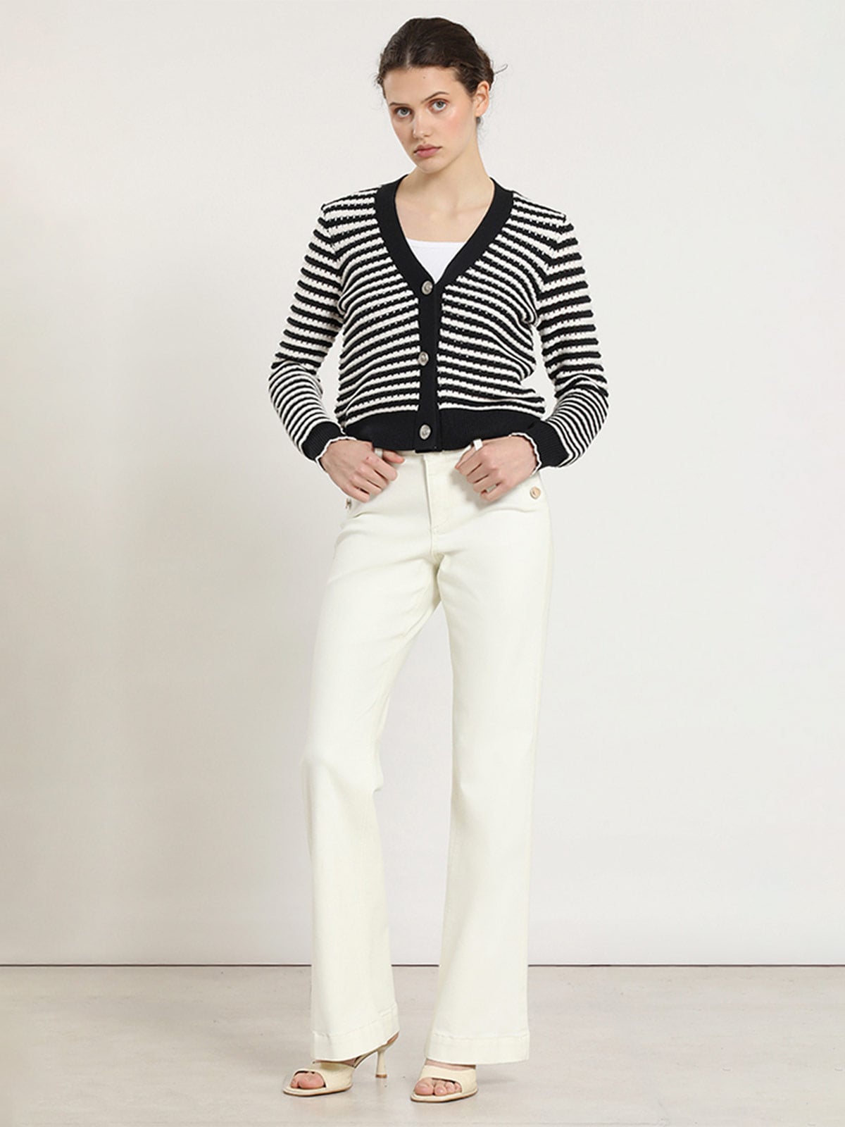 CARDIGAN ALGODÓN MUJER LIOLA PUNTO RAYAS - 5
