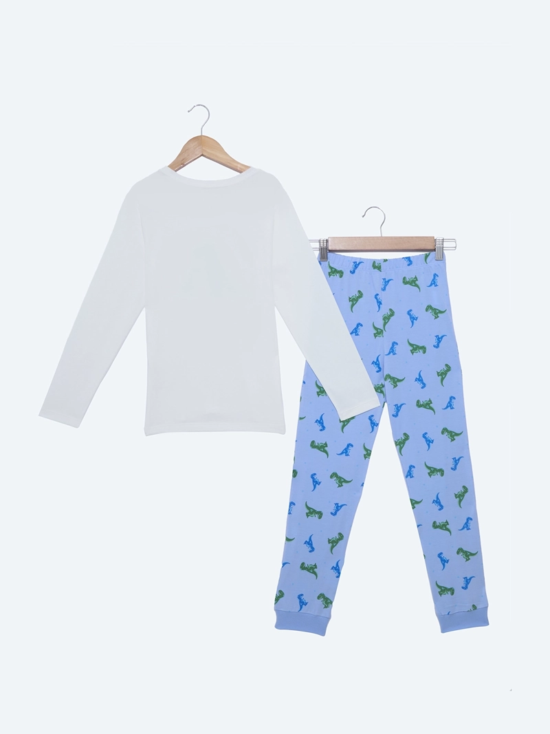 PIJAMA MANGA LARGA ALGODÓN HARVEST DINO - 2