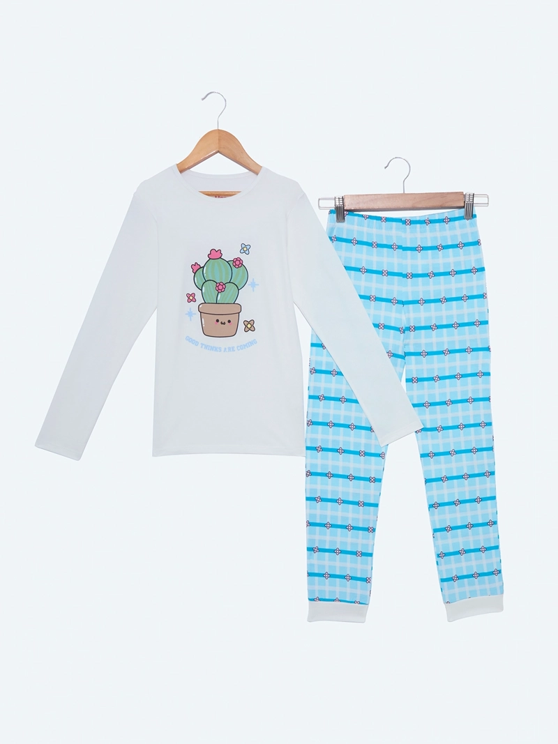 PIJAMA ALGODÓN NIÑA HARVEST CACTUS - 1