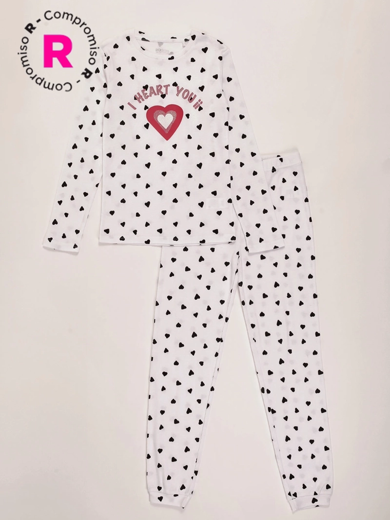 PIJAMA CORAZONES NIÑA INDEX - 1