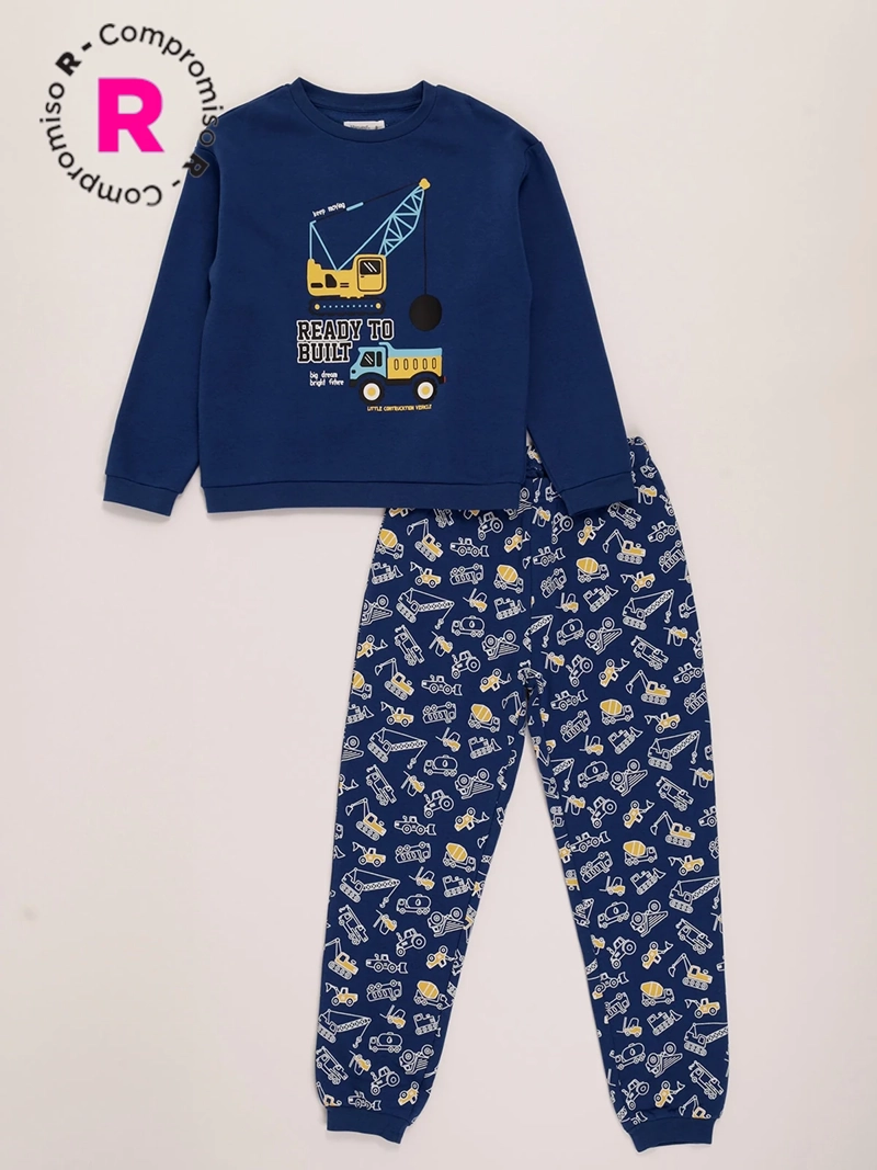 PIJAMA FRANELA NIÑO HARVEST - 1