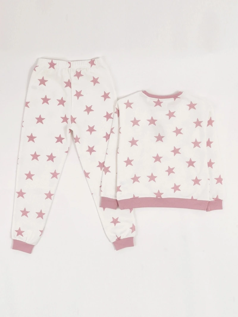 PIJAMA ESTRELLA MANGA LARGA FRANELA NIÑA HARVEST - 4