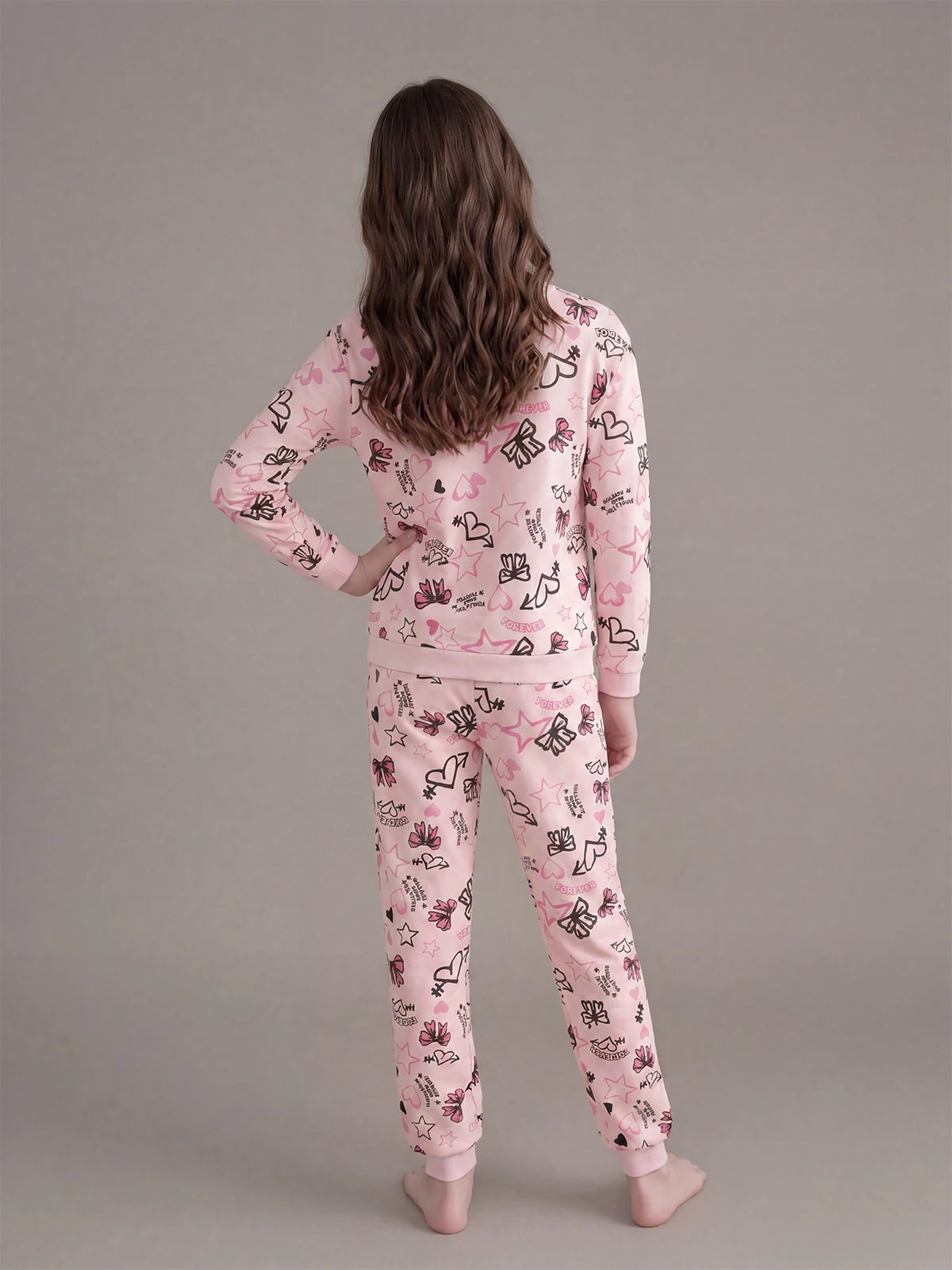 PIJAMA FOREVER MANGA LARGA FRANELA NIÑA INDEX - 2