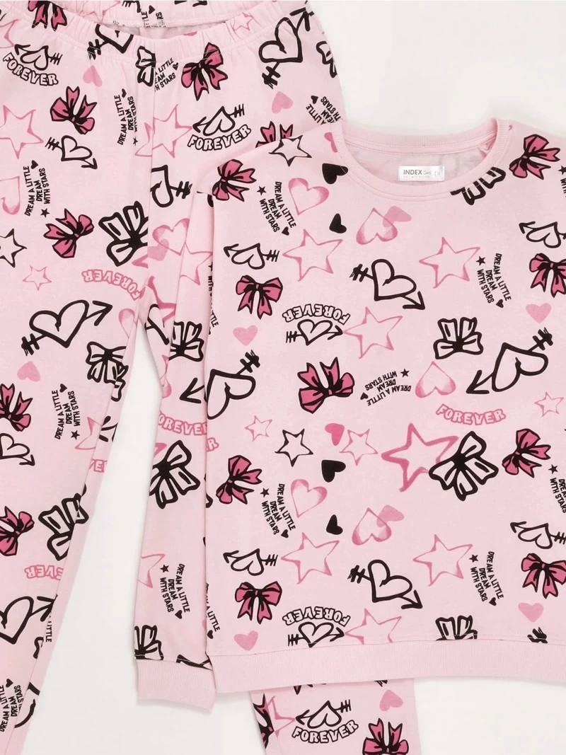 PIJAMA FOREVER MANGA LARGA FRANELA NIÑA INDEX - 5