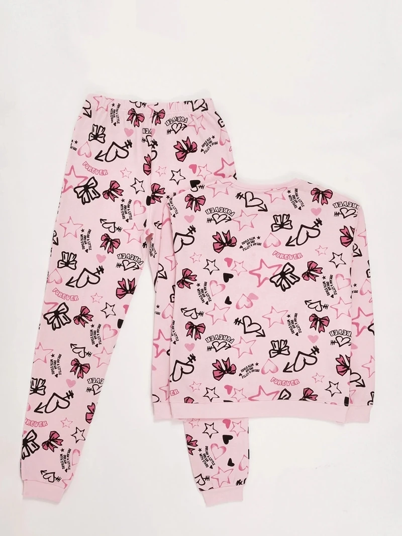 PIJAMA FOREVER MANGA LARGA FRANELA NIÑA INDEX - 4