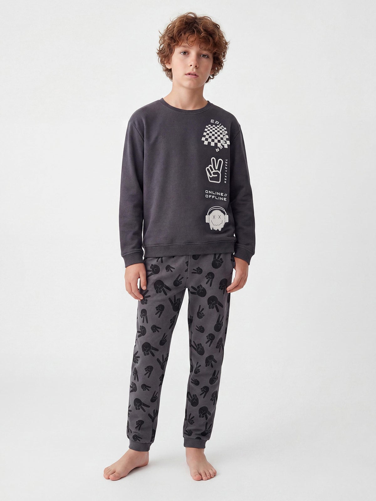 PIJAMA FRANELA ONLINE MANGA LARGA NIÑO CLOUDBREAK - 1