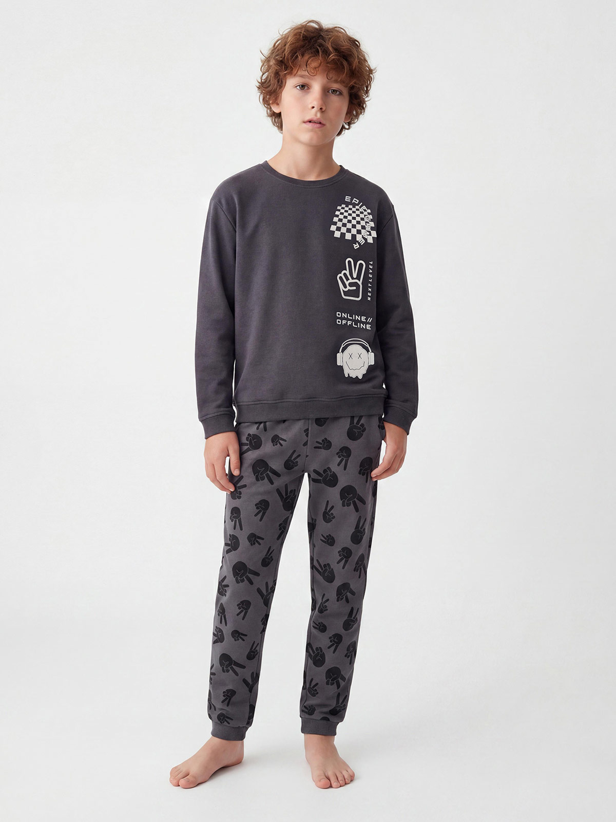 PIJAMA FRANELA ONLINE MANGA LARGA NIÑO CLOUDBREAK - 1