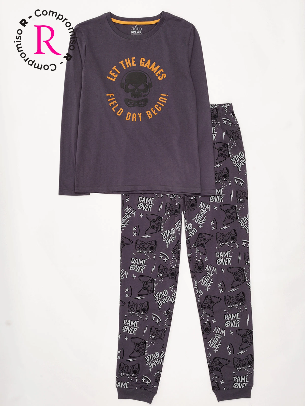 PIJAMA ALGODÓN NIÑO CLOUDBREAK MANGA LARGA - 3