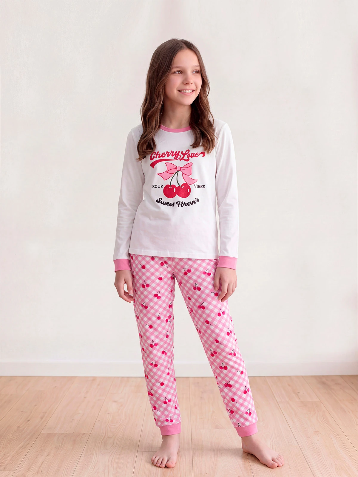 PIJAMA ALGODÓN NIÑA INDEX MANGA LARGA - 1