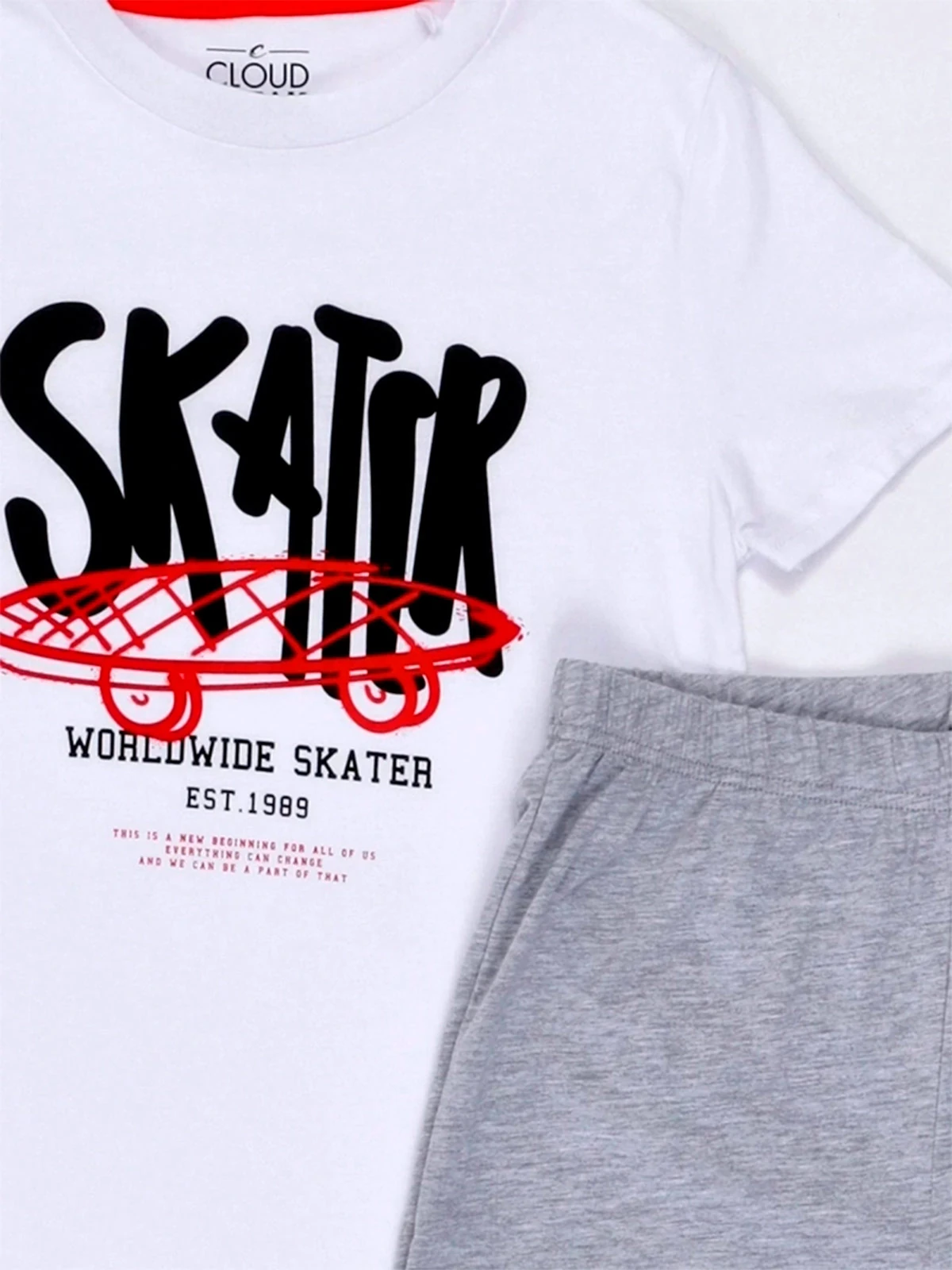 PIJAMA MANGA CORTA NIÑO CLOUDBREAK PUNTA SKATER - 5