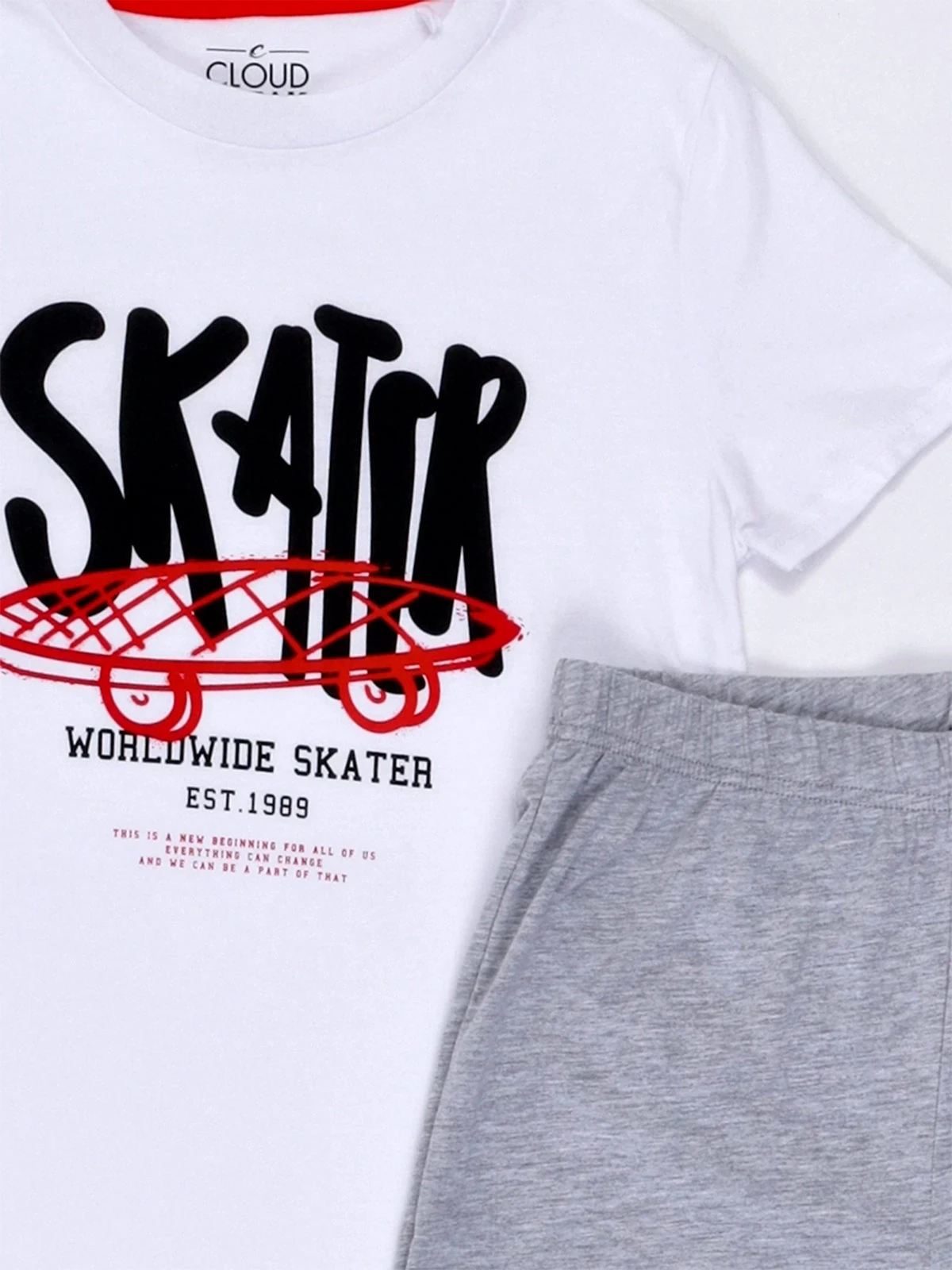 PIJAMA MANGA CORTA NIÑO CLOUDBREAK PUNTA SKATER - 5
