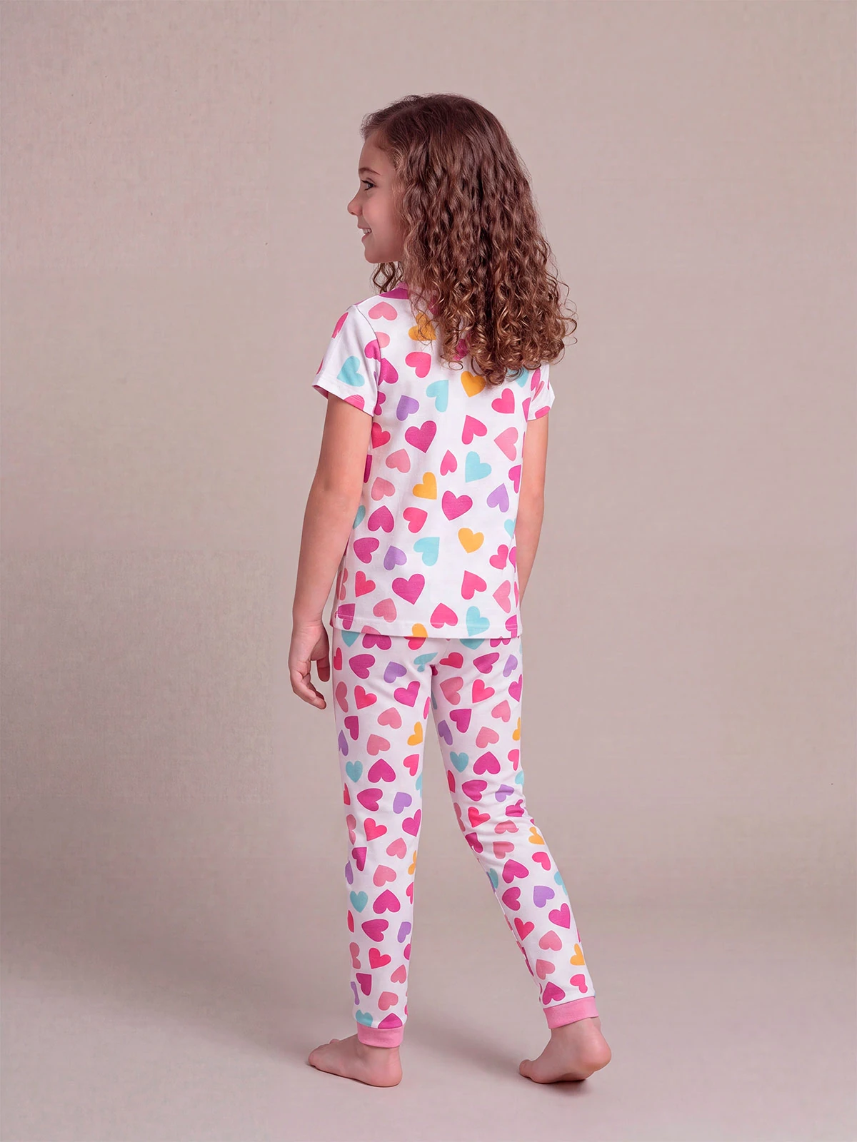 PIJAMA ALGODÓN NIÑA HARVEST MANGA CORTA - 2