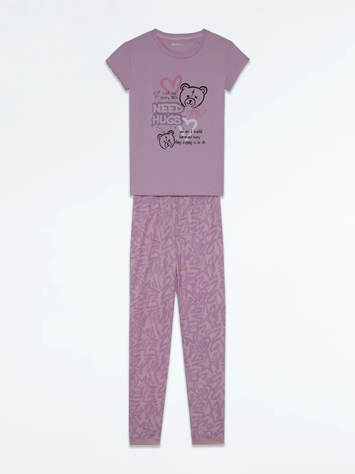 PIJAMA NIÑA INDEX MANGA CORTA - 1