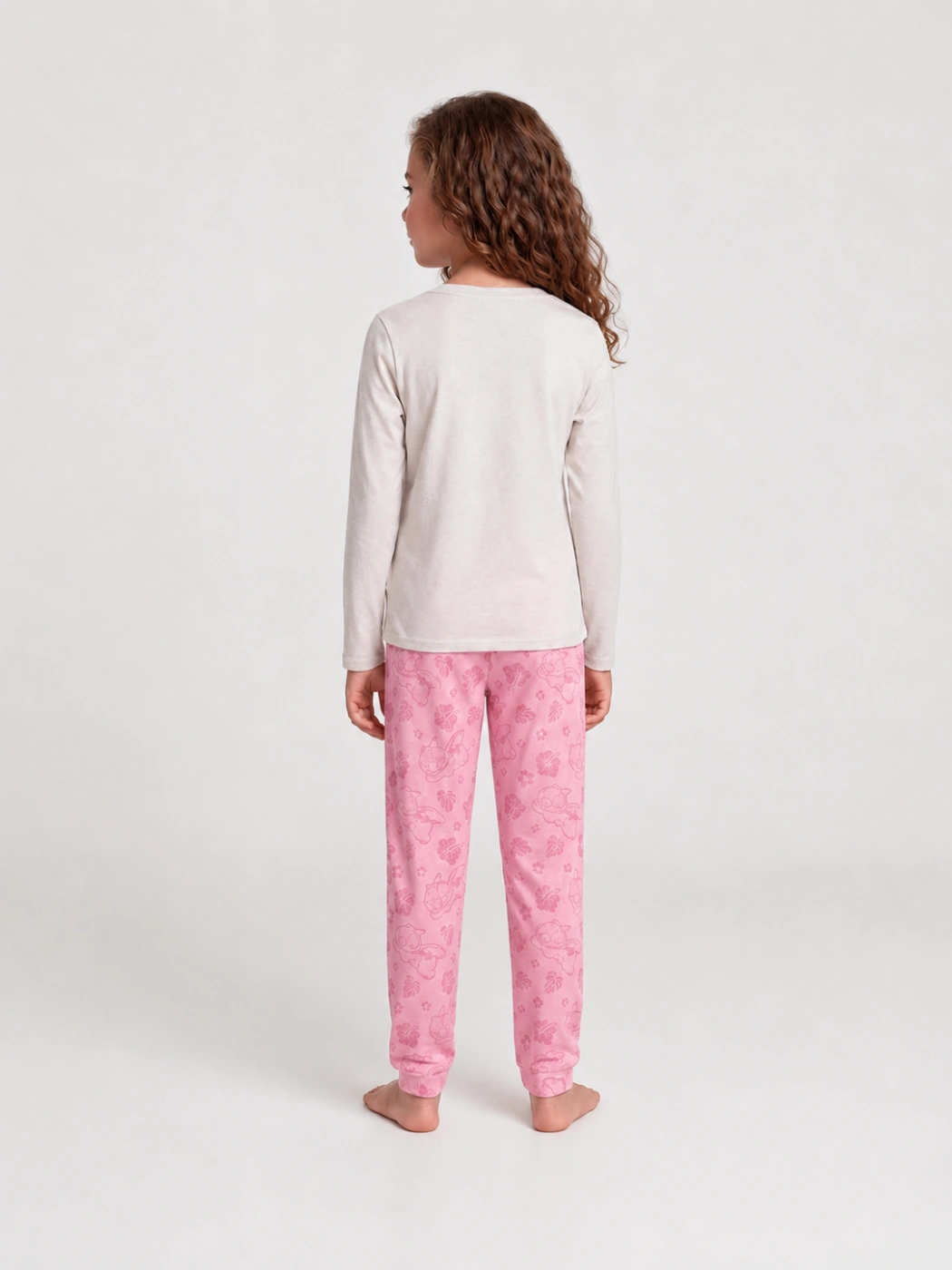 PIJAMA NIÑA STITCH MANGA LARGA - 2