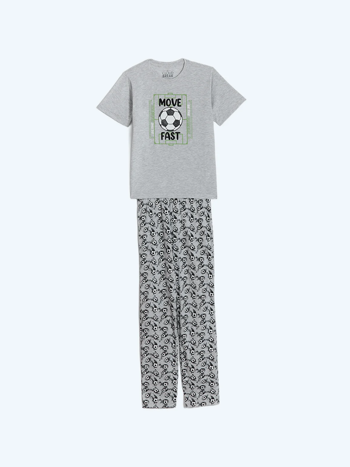 PIJAMA ALGODÓN NIÑO CLOUDBREAK FÚTBOL - 1