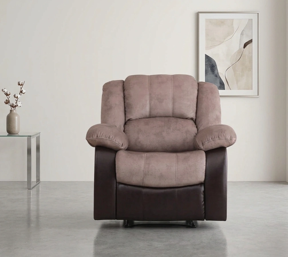SILLÓN RECLINABLE RIPLEY HOME BICOLOR 1 CUERPO MARRÓN OSCURO - 2