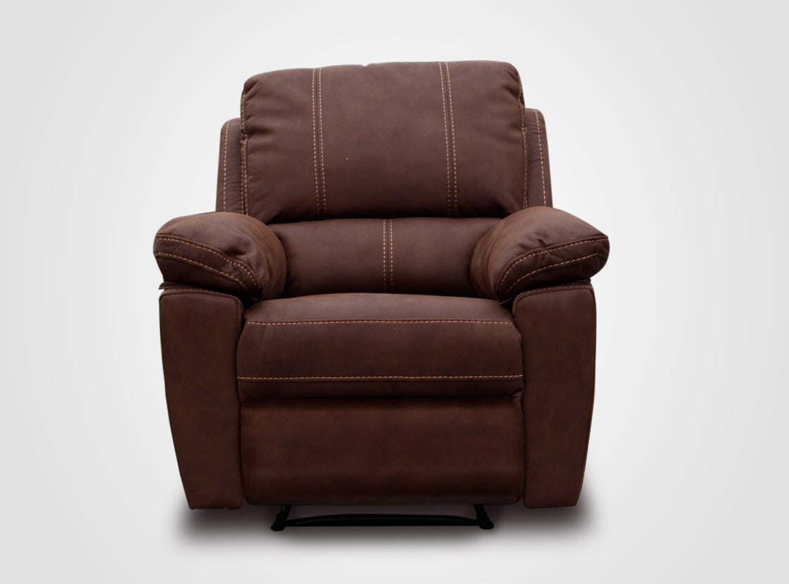 SILLÓN RECLINABLE ROSEN BRUNO MADERA 1 CUERPO CHOCOLATE - 2