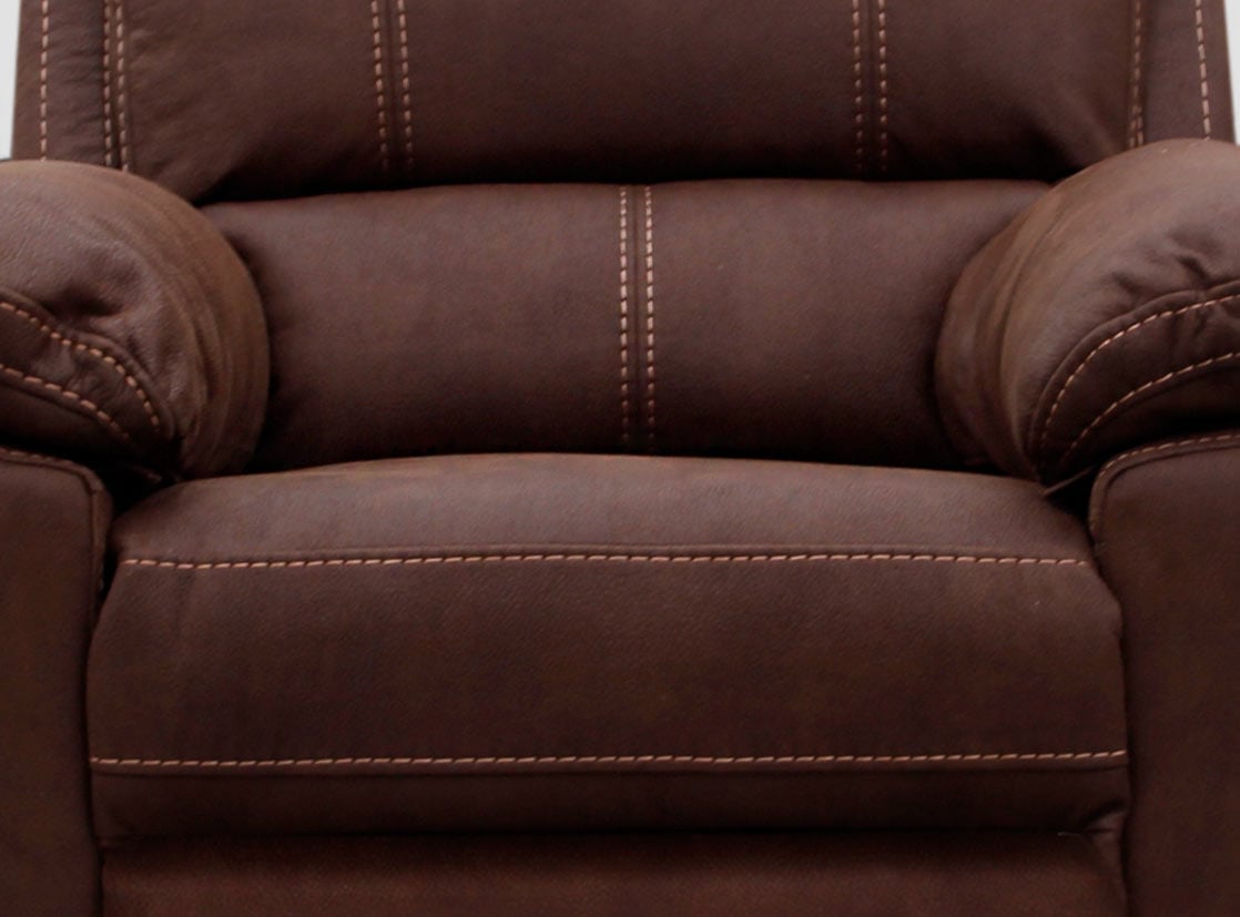 SILLÓN RECLINABLE ROSEN BRUNO MADERA 1 CUERPO CHOCOLATE - 4
