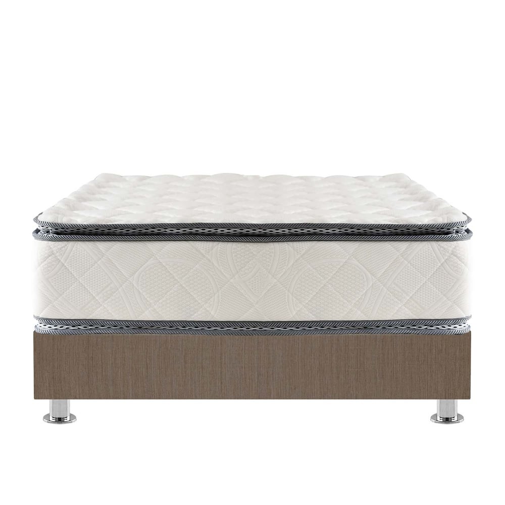 CAMA AMERICANA FORLI CAPELLA PILLOW TOP 1.5 PLAZAS MARRÓN - 2