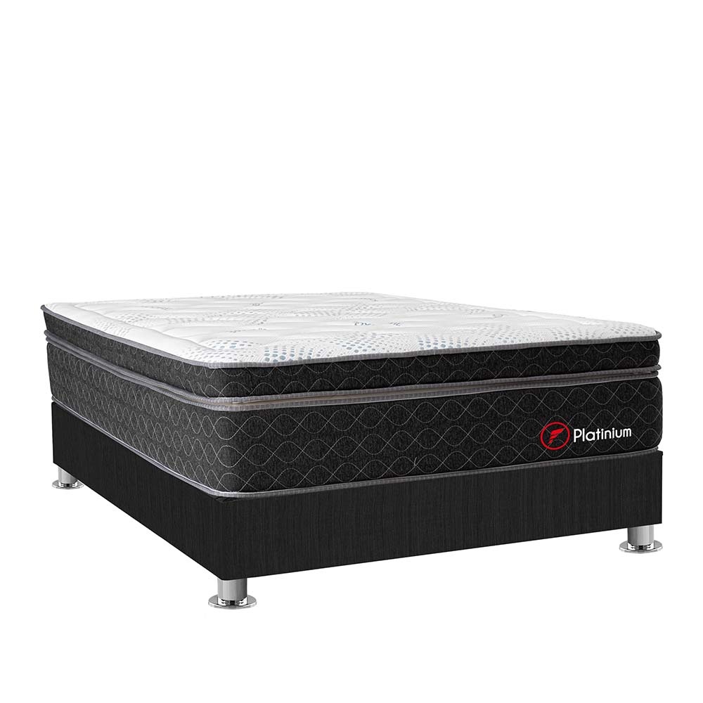 CAMA AMERICANA FORLI BEAUTY DREAM PLATINIUM 2 PLAZAS GRIS - 1