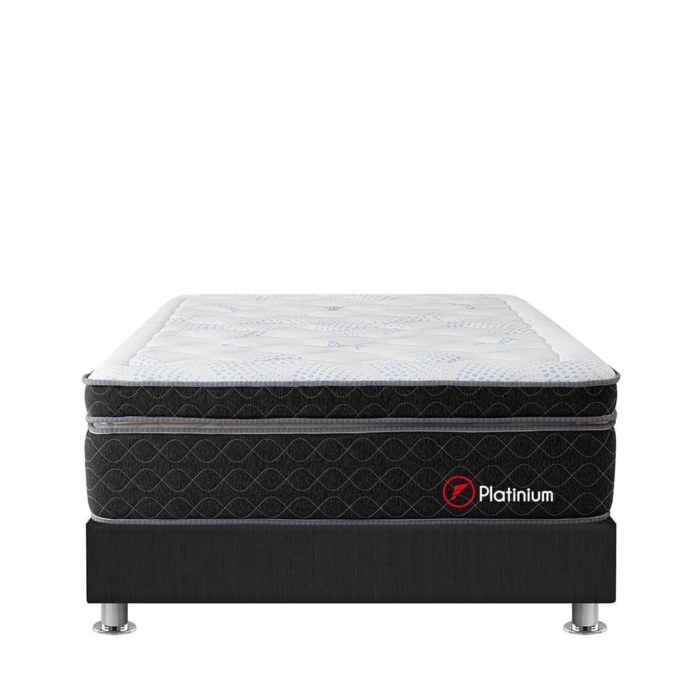 CAMA AMERICANA FORLI BEAUTY DREAM PLATINIUM 2 PLAZAS GRIS - 2