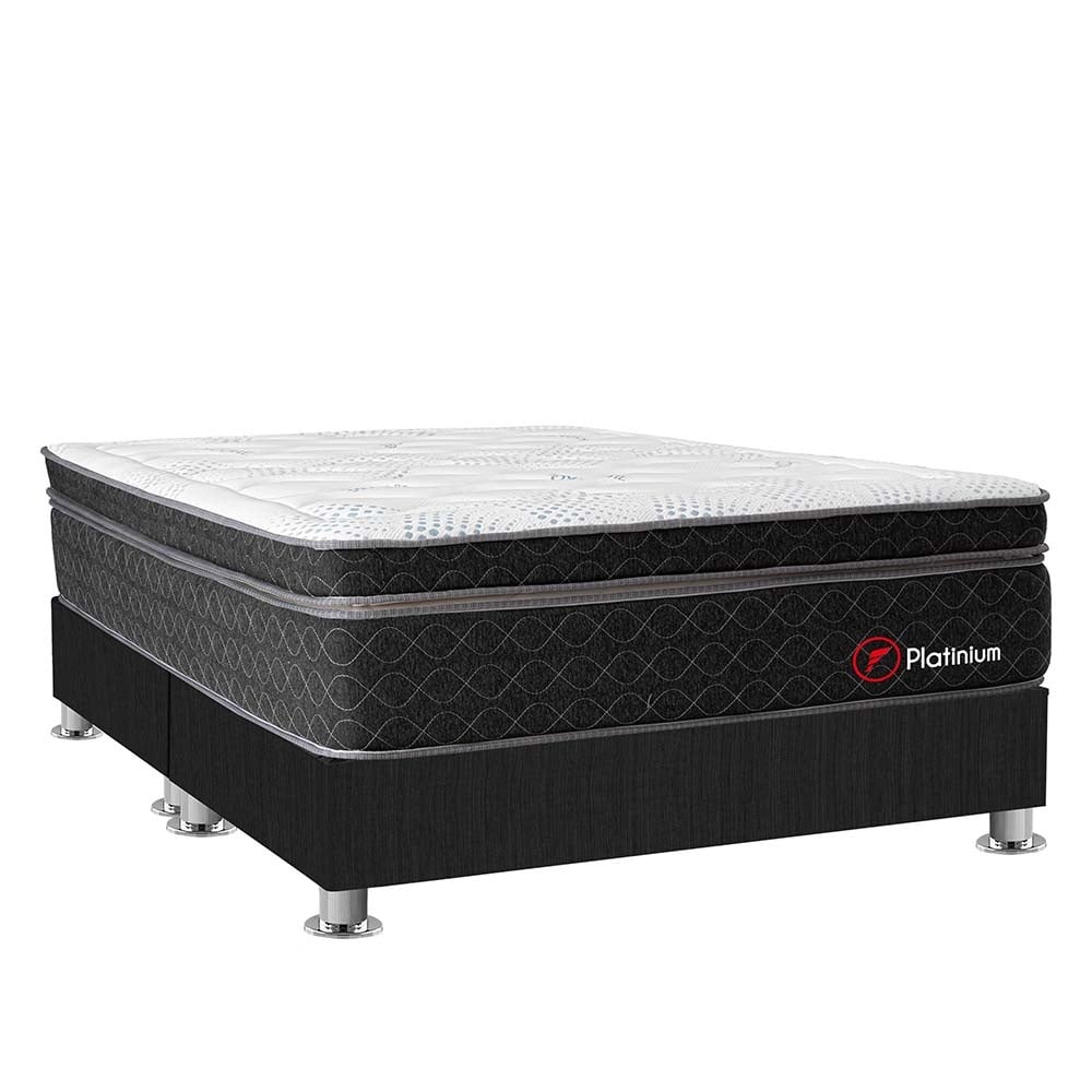 CAMA AMERICANA FORLI BEAUTY DREAM PLATINIUM QUEEN GRIS - 1