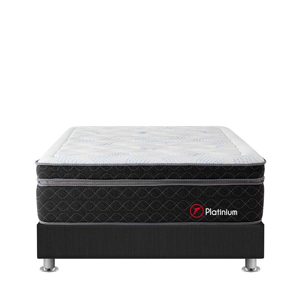 CAMA AMERICANA FORLI BEAUTY DREAM PLATINIUM QUEEN GRIS - 2
