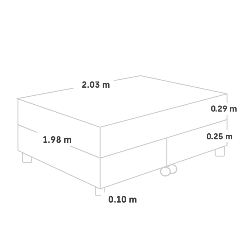 CAMA PARAÍSO ROYAL ABRAZZO KING CHOCOLATE + 2 ALMOHADAS VISCOELÁSTICAS - 5