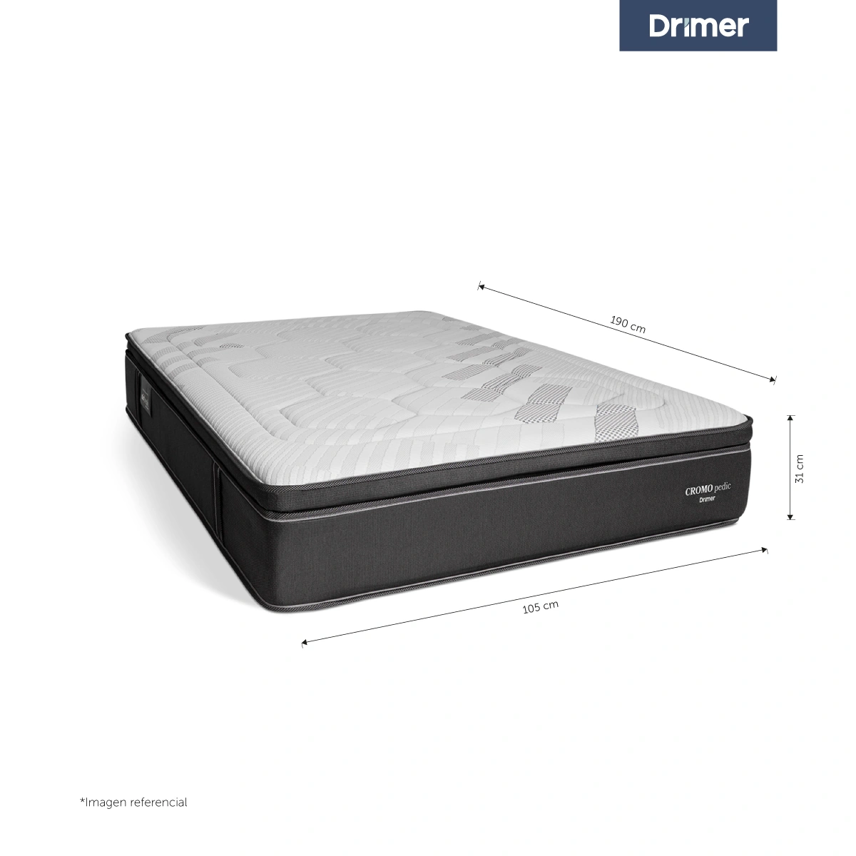 COLCHÓN DRIMER CROMOPEDIC 1.5 PLAZA - 3