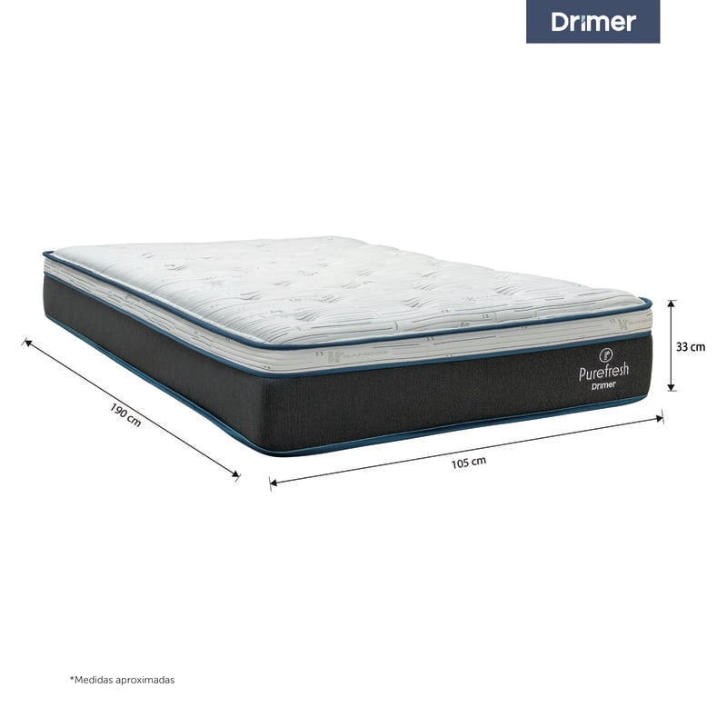 COLCHÓN DRIMER PURE FRESH 1.5 PLAZAS - 2
