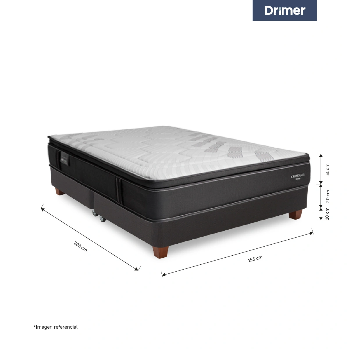CAMA AMERICANA DRIMER CROMOPEDIC QUEEN - 3